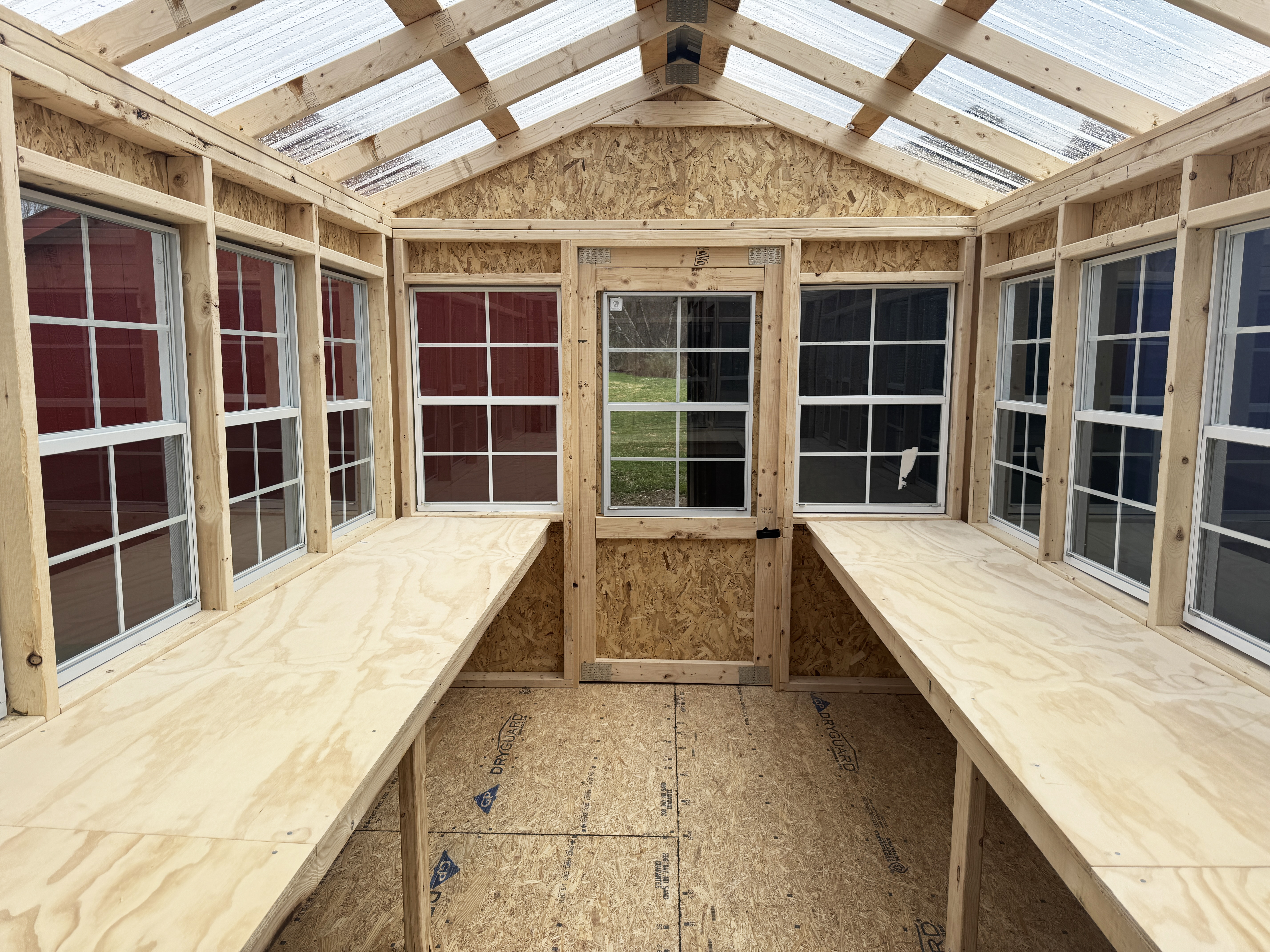 Workshop workbench interior
